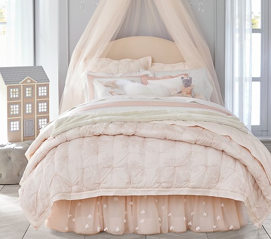 Monique Lhuillier Ethereal Lace Quilted Bedding