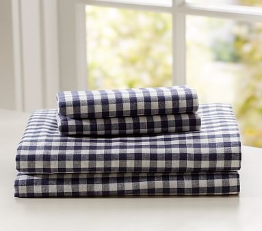 Buffalo Check Flannel Sheet Set | Pottery Barn Kids