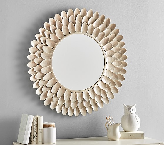 Ceramic Flower Petal Mirror Pottery Barn Kids