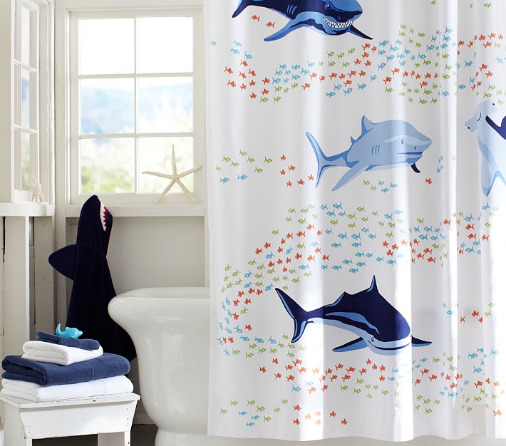 Shark Shower Curtain Pottery Barn Kids