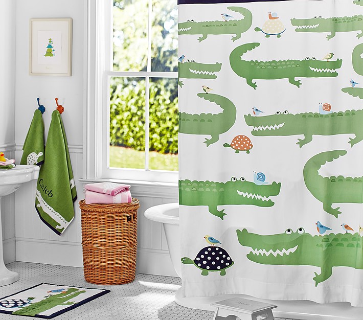 Alligator Shower Curtain Pottery Barn Kids