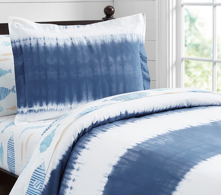 Coastal Tie Dye Duvet Cover Pottery Barn Kids