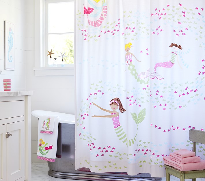 Mermaid Shower Curtain Pottery Barn Kids