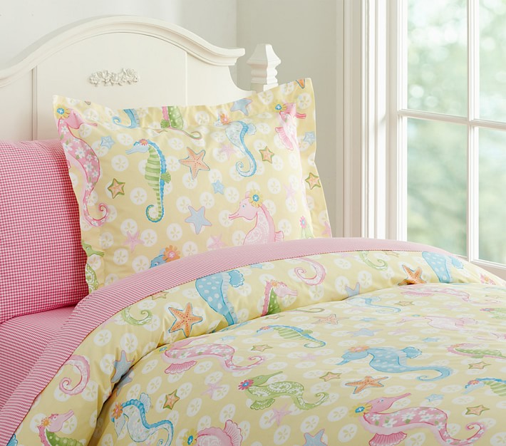 Seahorse Duvet Cover Pottery Barn Kids
