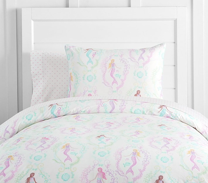 Girl Duvet Covers Pottery Barn Kids Bailey Mermaid Duvet Cover