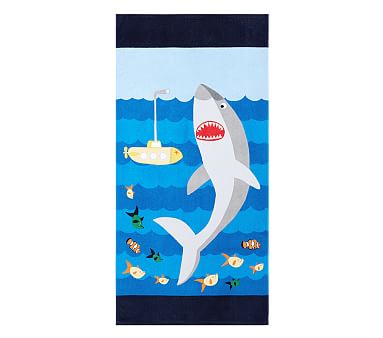 Classic Shark Beach Towel | Pottery Barn Kids