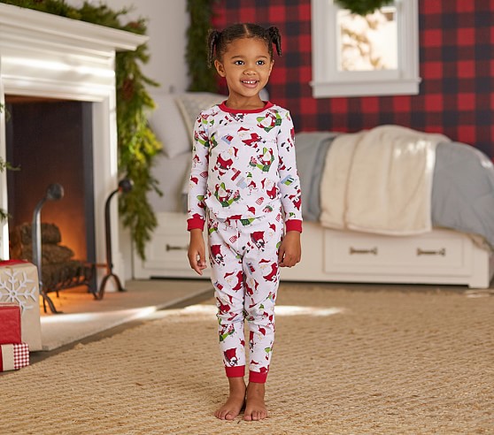 Santa's Workshop Cotton Tight-Fit Pajama | Pottery Barn Kids