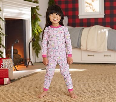 Penguin Cotton Tight-Fit Pajama | Pottery Barn Kids